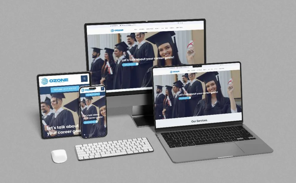 Ozone Consultants branding, website and social media by ONE100