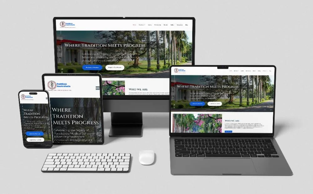 PeMSAA Australasia website project by ONE100 Marketing Solutions