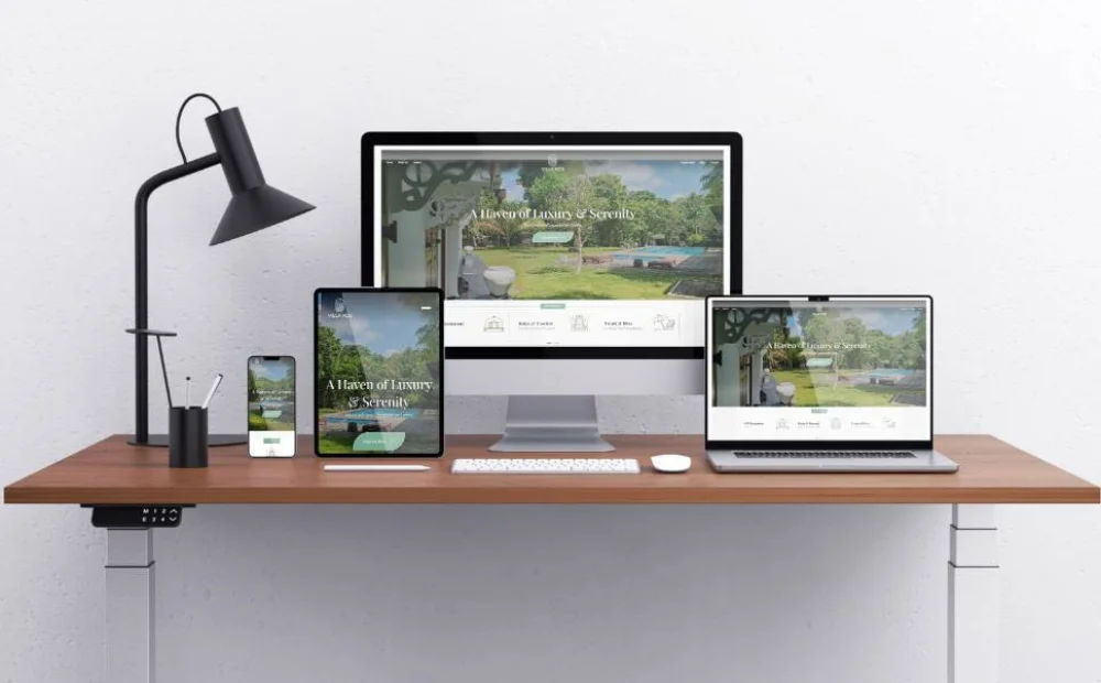 Villa Kos website and branding designed by ONE100 Marketing Solutions